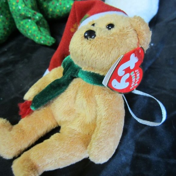 set of 5 plush christmas DECORATIONS, TY, RUSS, HANDMADE - Picture 6 of 10